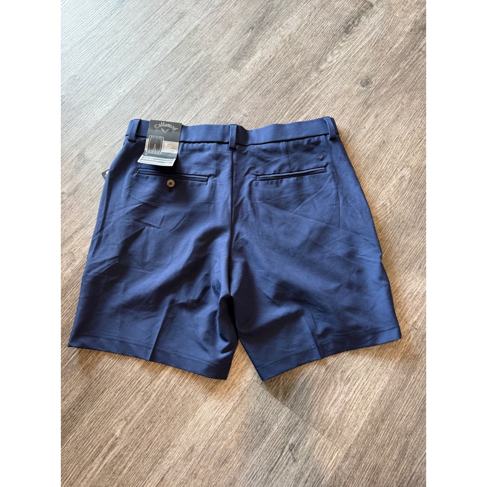 Callaway Mens Golf Shorts Men Size 32 Navy Opti-Dri Stretch UPF 50 8 Inch Inseam - Picture 3 of 9